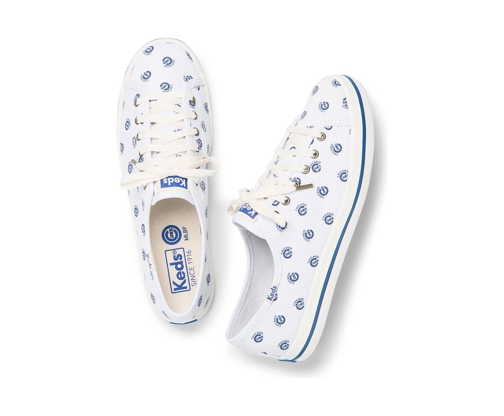 Zapatillas Keds Mujer Blancas/Azules - Kickstart Mlb® - 960-HPYTZR